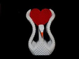 3d Origami Small Heart Tutorial Diy Paper Heart Youtube 3d Origami Swan 3d Origami Origami Swan