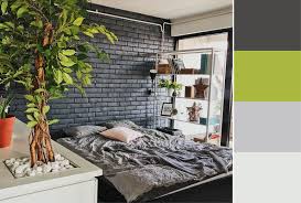 Click thru to see the whole room in a bigger pic on my blog. Black Brick Bedroom Accent Wall 1542x1042 Wallpaper Teahub Io