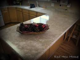 I've created faux marble a few ways, including paint poured faux marble on this table top. Remodelaholic Countertop Makeover With Giani Granite Paint Refinishing Kit