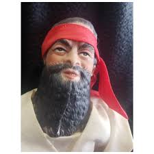 Vintage Doll Artist Beverly Walters Bisque Edward Teach Blackbeard . For  Sale at Ruby Lane
