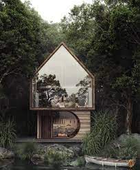 294 Likes 1 Comments Amazing Architecture Amazing Architecture On Instagram Lake House By Paris Based Graphic Lake House House Design Tiny House Design