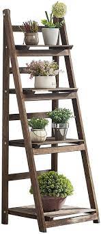 Foldable 4 Tier Ladder Bookcase Storage Rack Indoor Garden Etsy In 2021 Plant Stand Indoor Plant Shelves Wood Plant Stand