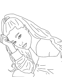 Ariana grande is an american singer and actress with an unusual timbre of voice. Ariana Grande Coloring Pages Best Collection Free Printable
