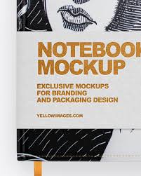Just as before it can be customized really quickly and it will look just perfect presenting your it can be used in stationary, branding or even logo presentation. Leather Notebook With Paper Label Mockup In Stationery Mockups On Yellow Images Object Mockups