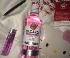 Pink Bacardi And Alcohol Image Alcohol Aesthetic Alcohol Bad Girl Aesthetic
