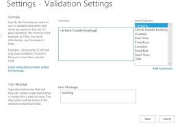 Sharepoint Calendar Double Booking Validation Microsoft Community