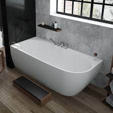 Wie montiert man die schürze?badewannen mit schürzen kann man unter dem angegebenen link finden. Hoesch Badewanne Isensi Vorwand 1800x800 Links Monoblock Ang Schurze Weiss 3834 010 3834 010