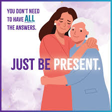 💜 You don't need to have all the answers. Just be present. 💜 Sometimes  the greatest gift you can give someone who is struggling is simply your  presence. A listening ear, a