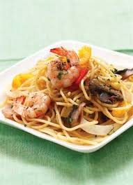 Spageti Jamur Udang Makan Malam Resep Masakan Spageti