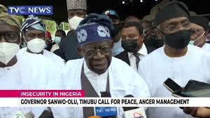 Tinubu is another vegetable about to be planted in a drought. Governor Sanwo Olu Tinubu Call For Peace Anger Management Youtube