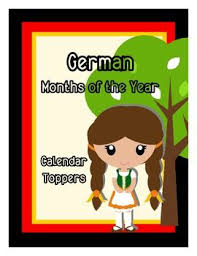 German Months Of The Year Calendar Pocket Chart Toppers Freebie Months In A Year Learn A New Language Learn German