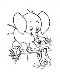 I like the elephant among all the animals. Elephants Free Printable Coloring Pages For Kids