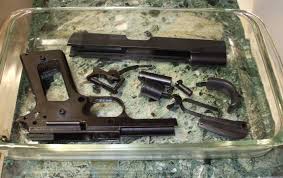 The parts will begin to turn orange after approximately 15 minutes. How To Remove Bluing From Steel