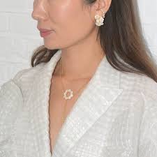 Flora Sterling Silver Freshwater Baroque Pearl Earring — Carolina Wong