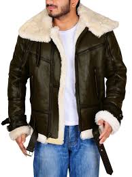 Men Aviator Shearling Sheepskin Bomber Flying Leather Jacket In 2020 Leather Jacket Leather Jacket Men Mens Jackets
