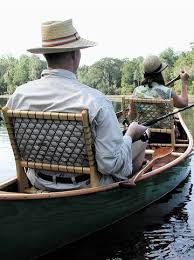 The seat is constructed from a single piece of fabric that is folded into a simple box. Tara Guerard S Taigan Picks Fab Canoe Seats Make Any Canoe Way More Comfortable Canoe Fishing Canoe Seats Canoe Camping