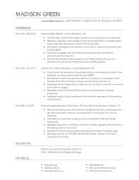 While going through the resume formats for b.com freshers provided by resume buddy you'll learn that the main focus should be on your achievements and internships. Microbiologist Resume Examples And Tips Zippia
