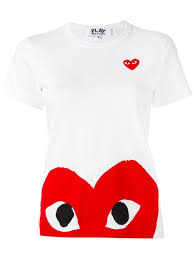 Nouveau comme des garcons shirt noir t shirt taille l rrp £ 150 sans étiquettes. Comme Des Garcons Heart Print T Shirt Available On Montiboutique Com 25150