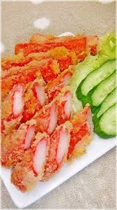 Deep Fried Crab Sticks An Easy Side Dish For Bentos Recipe By Cookpad Japan Recipe Crab Stick Crab Recipes Easy Crab Recipes