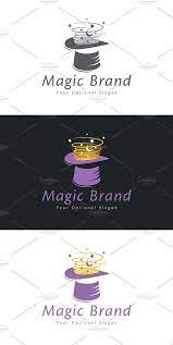 Magical Hat Logo Magic Hat Business Card Design Logo Design