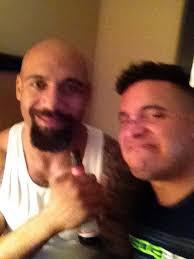Lavar Johnson and Pat Barry wanted to beat one another senseless last  night, but today they look like BFFs