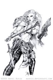 Gina Esher Gang Leader Bw Warhammer Warhammer 40k Rpg Warhammer 40k