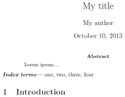 At the end of the abstract keywords are usually presented. Latex Error Environment Keywords Undefined Tex Latex Stack Exchange