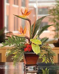 Bird Of Paradise Artificial Flower Arrangement We Re Sorry Flower Arrangements Tropical Floral Arrangements Flower Arrangement Designs