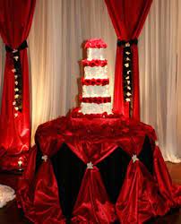 Red Black Cake Table Wedding Cake Table Cake Table Decorations Gold Cake Table