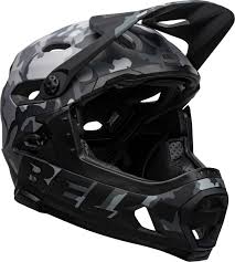 Bell Super Dh Mips Full Face Helmet Matte Gloss Black Camo