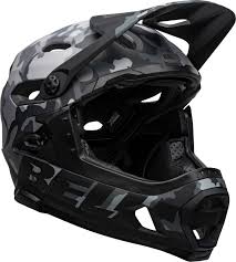 bell super dh mips full face helmet matte gloss black camo