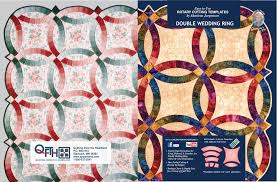 Here are some inspiring quilts and free patterns! Double Wedding Ring Acrylic Quilt Template By Quilting From The Heartland