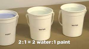 When applied with a paintbrush the thick paint can leave brush marks in the painted surface upon drying. Mixing And Diluting Procedures For Water Based Zyp Coatings Youtube