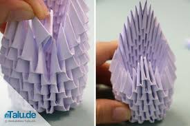 The units are fairly easy to fold and the assembled origami is pretty. Tangrami Schwan Figuras