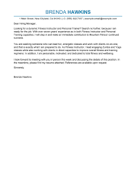 Outstanding Fitness And Personal Trainer Cover Letter Examples Templates From Trust Writing Service