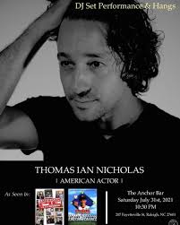 BREAKING NEWS We're super excited to announce that Thomas Ian Nicholas  (Kevin from “American Pie” and star of “Rookie of the Year”) is stopping by  after @galaxyconraleigh to DJ for us tonight!!