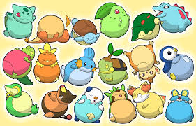 All Pokemon Starters Inflated By Selphy6 On Deviantart Pokemon Starters Pokemon All Pokemon