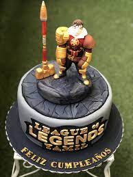 Torta de juego de lol. Cake League Of Legends Brownies Recipe Easy League Of Legends Kids Cake