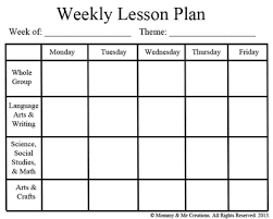 Weekly Preschool Lesson Plan Template From Mommy Me Creations On Teachersnotebook Com Preschool Lesson Plan Template Preschool Lessons Preschool Lesson Plan