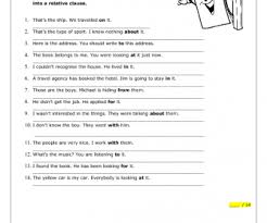 Mr richards, who which whose. Relative Clauses With Prepositional Verbs Worksheet