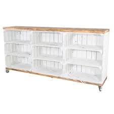 Kommode blance eiche weiss teilmassiv sideboard highboard schrank. Kisten Mit Holzbohlen Stylische Kommode Raumtrenner Aus 3 Hohen Kisten In Shabby Weiss Mit 2 Geflammten Bohlenbrettern 150x74x31cm
