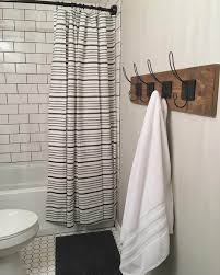 Downpour Curtain Ideas Make Your Bathroom Look More Spacious Farmhouse Shower Curtain Farmhouse Shower Bathroom Shower Curtains