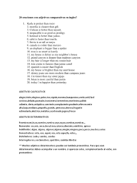 20 Oraciones Con Adjetivos Comparativos En Ingles Adjetivo Sustantivo Zero, one two, three, four, five.