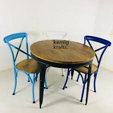 Metal dining table and chairs ukfcu. Metal Chair Table Industrial Dining Set For Bar Kernig Krafts Bespoke Solid Wood Metal Furniture Manufacturers