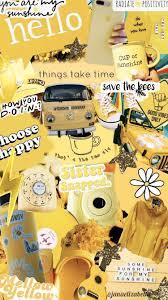Thats the tea sis sticker yellow aesthetic kiss cut vsco etsy. Aesthetic Light Yellow Collage Novocom Top