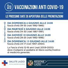 We did not find results for: Prenotazione Vaccino Covid Lazio Per Tutti Dal 6 Giugno Il Calendario E Come Fare