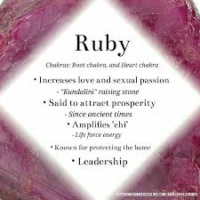Ruby Gemstones Crystal Meanings Ruby Crystal Crystals