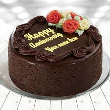 Check spelling or type a new query. Beautiful Chocolate Anniversary Cake With Name