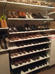 Notice that this shoe rack is considerably shorter and has only three shelves to hold shoes. How To Store And Organize Shoes In A Closet Shoe Shelf In Closet Shoe Organization Closet Diy Shoe Rack