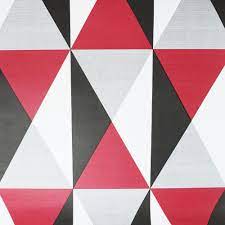 This wallpaper is very cool. Yol Apex Diamond Geometric Wallpaper Red Black Grey 1404
